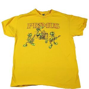 Primus Band Shirt 2024 Summer Tour Shirt Yellow Skeeter Adult M Alt Rock Grunge